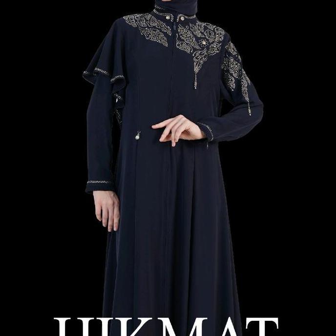Sale A6617 - Abaya Hikmat Fashion Original Set Hijab