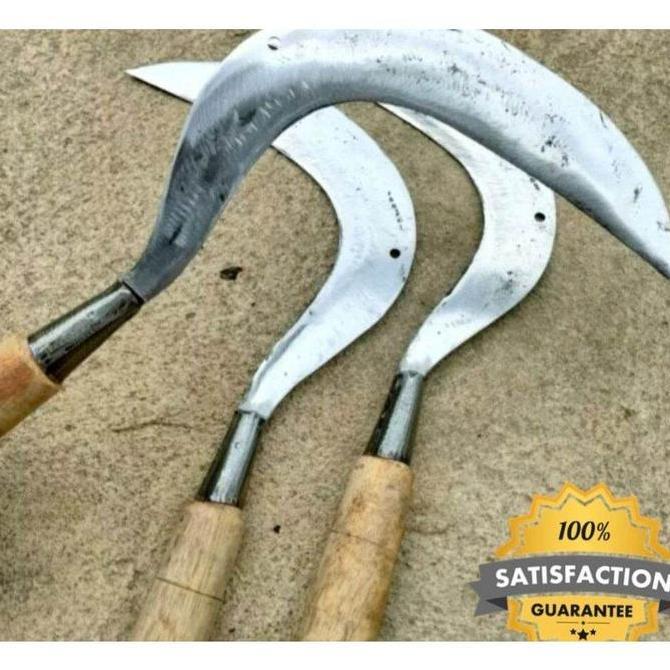 Sabit super tajam pemotong rumput-sabit pengaritan-baja asli super tajam (TERBAIK) (TERBARU) (TERMUR