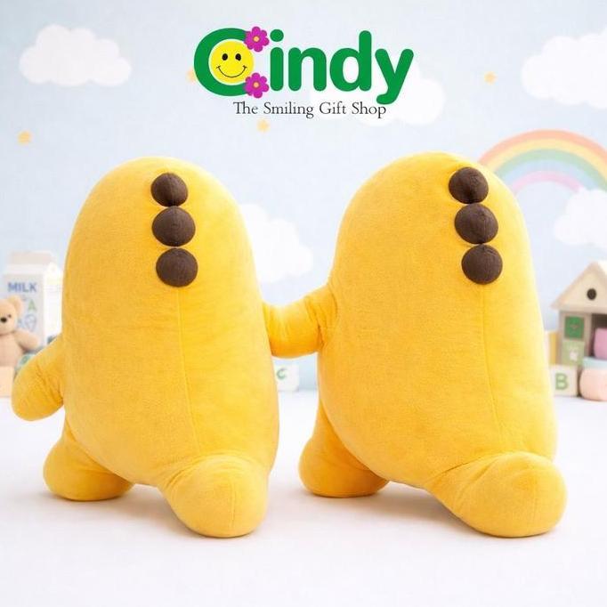 CINDY Boneka Nailong Milk Dragon Jumbo - Mainan Boneka Karakter Naga Susu Dino Kuning Ukuran Jumbo
