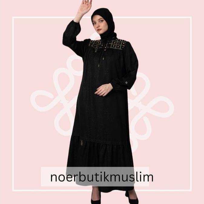 Promo Hikmat Fashion Original D4732 Abaya Hikmat Noerbutikmuslim Hikmat Terbaru 2024 Abaya