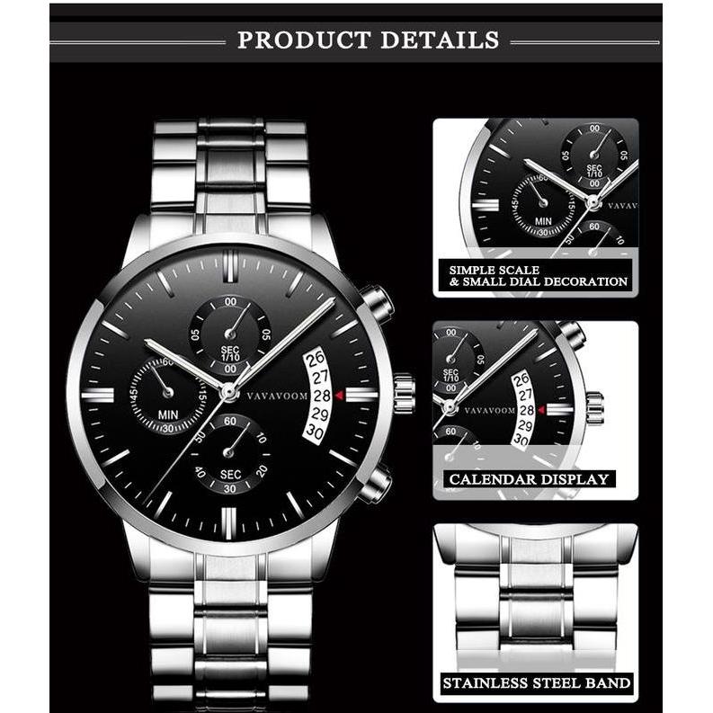 DISKON JAM TANGAN PRIA VAVA VOOM 100% ORIGINAL KRONOGRAF  214 HADIAH WATCHES
