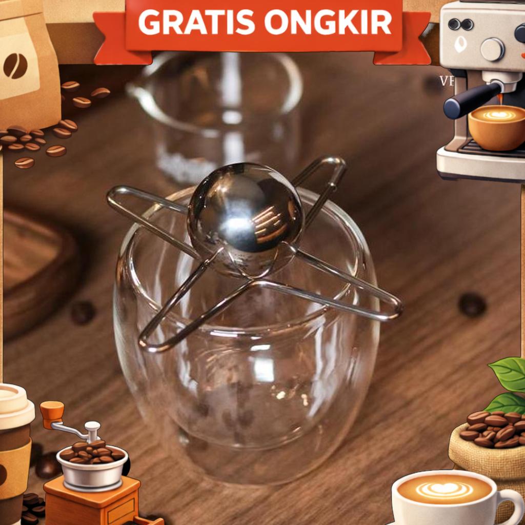 Ice Ball Stainless Coffee Whisky Wine Cooler Ice Cube Holder / Espresso Frozen Bola Es Reusable Cool