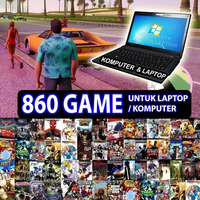Flashdisk isi 860 Game Untuk Laptop Komputer PC