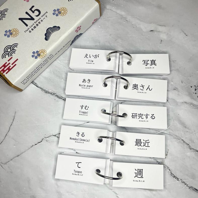 (410 Kanji) FLASH CARD KANJI & KOTOBA N5