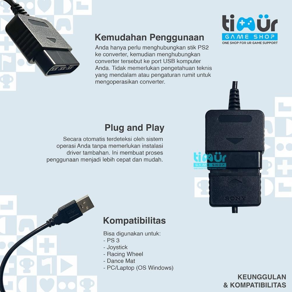 Stik Stick PS2 Tw + Converter Single