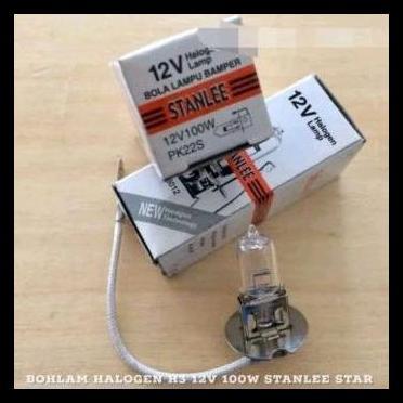 DISKON STANLEE (6012) H3/H 3 12V-100W BOHLAM LAMPU HALOGEN H3 12V-100W