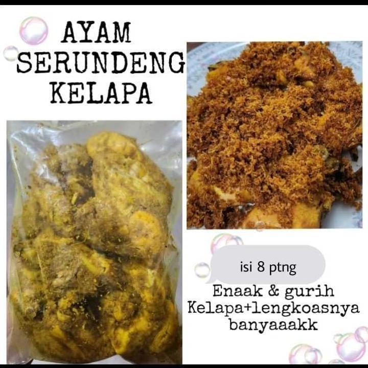 Ayam Serundeng / ayam serundeng kelapa ungkep/ ayam serundeng 1 ekor Termurah