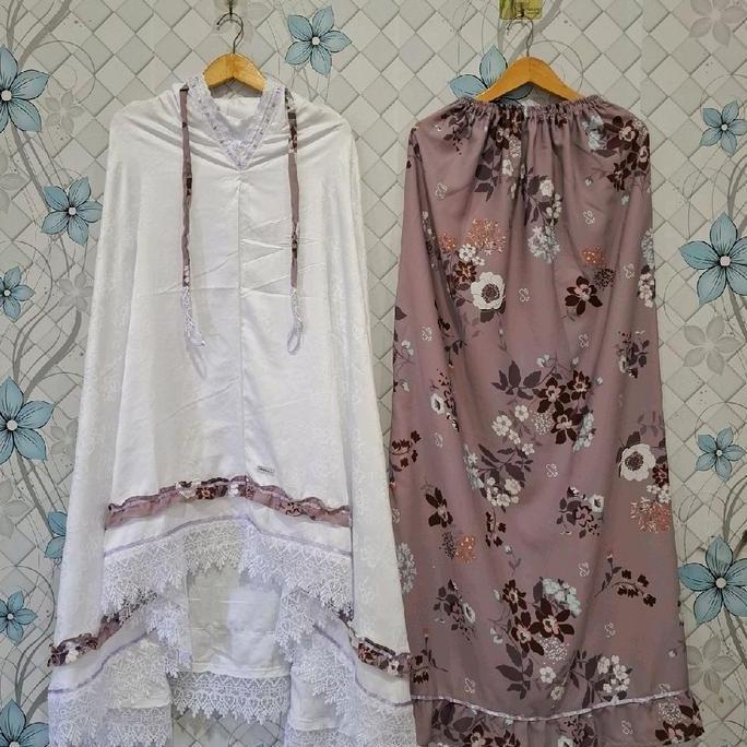 MUKENA  SANTRI | MUKENA KHAIRA by Khakha Hijab | Mukena katun | mukena hitam | mukena terlaris | Mon