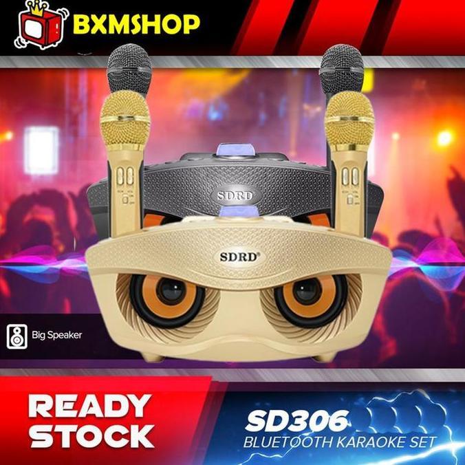 Newall-- Mic Karaoke Wireless Speaker Bluetooth Sdrd Sd 306 / Sd 309 Dua Mic