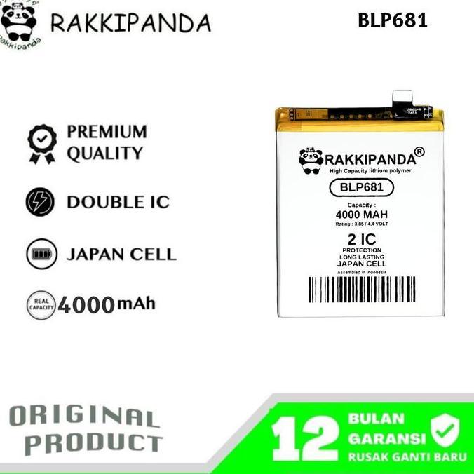 Hradpix- Rakkipanda Blp681 Compatible With Oppo F9 / F9 Pro / R17 Batre Batrai Baterai Battery