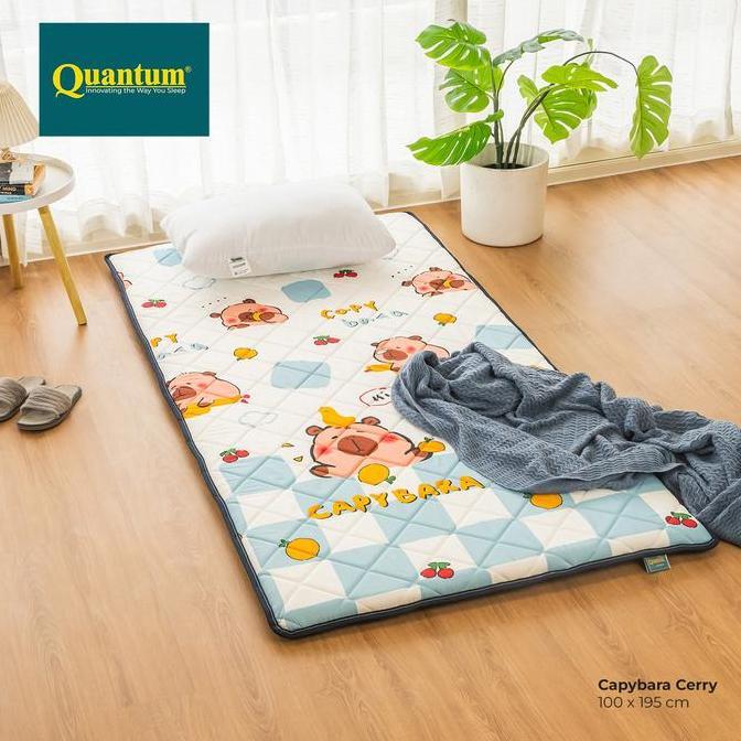 Allo- Quantum Kasur Gulung Uk 100 X 195 Cm /Kasur Lantai Tebal 6 Cm-Flamingo
