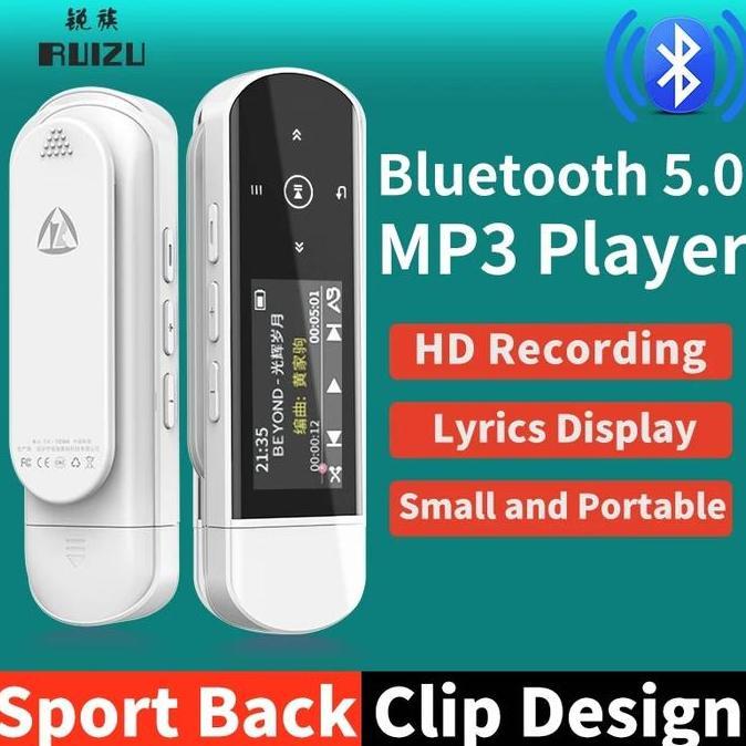 demode_21 - original ruizu x69 2 in 1 32gb bluetooth 5 sport mp3 player flashdisk dap tf fm pedomete