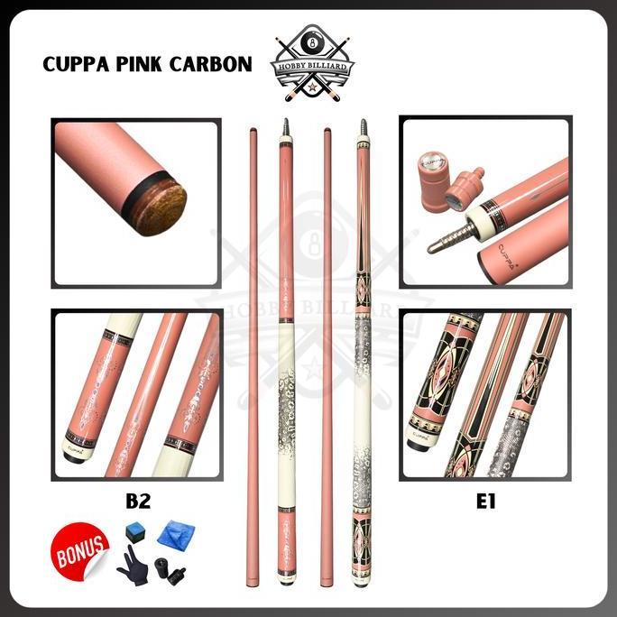 Cuppa Carbon Fiber Pink Stik Billiard Cue