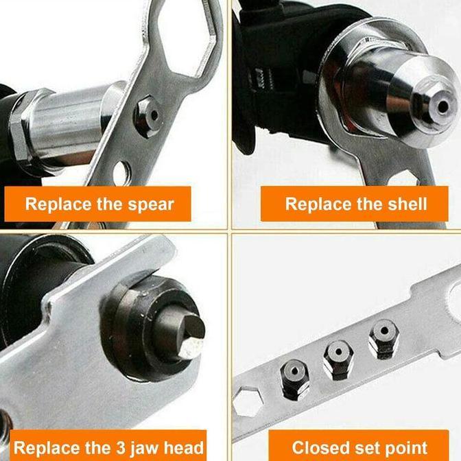 Dnabig- Tang Ripet Bor Listrik Adapter Tang Rivet Adaptor Rivet Gun