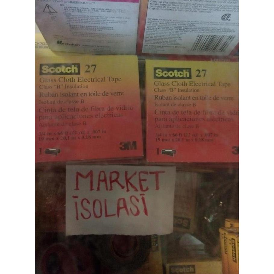 Isolasi / Solasi/ solatip listrik Scotch / scoth 27 3M [terbaik]