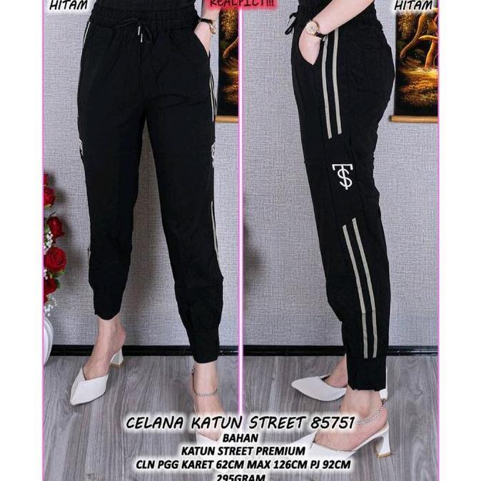 Boyinboy- New Arrival !!! 8089 Celana Jogger Viral Import Joger Wanita Fashion Matt. Katun Stretch I