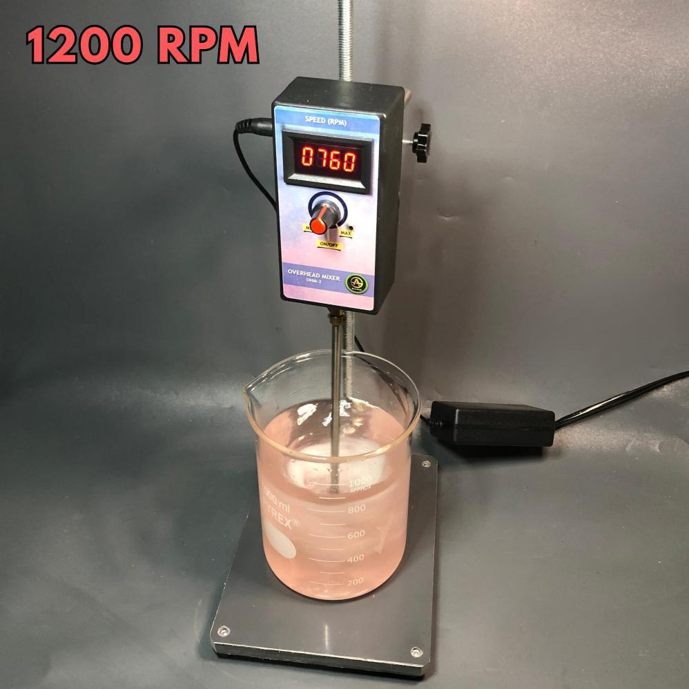Electric Over Stirrer Mixer Pengaduk Laboratorium 1200 Rpm 40W