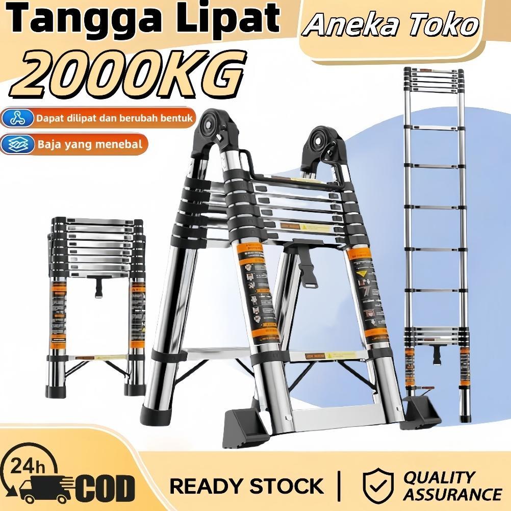 Tangga Lipat Multifungsi/Tangga Lipat Portabel Tangga Lipat 5.8Meter Tangga Lipat Teleskopik