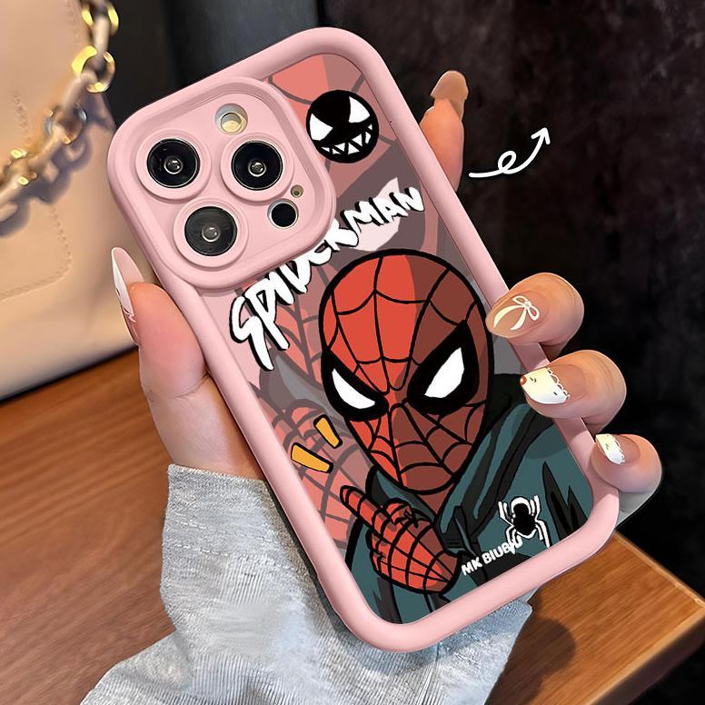 CUCI GUDANG KYSS0782 Spider-Man untuk case oppo A3X A3 A3s A16 A18 A38 A60 A54 A5s A15 A17 A17k A53 