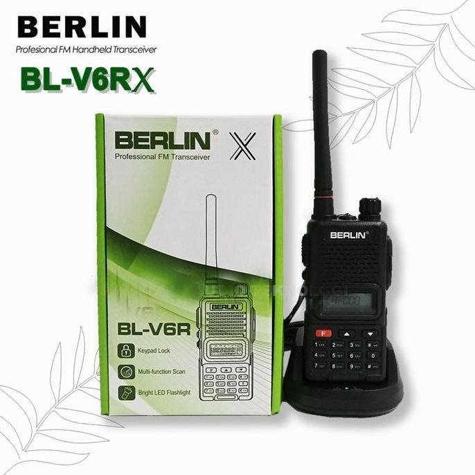 TERBARU Berlin BL-V6RX Handie Walkie Talkie HT Single Band UHF VHF BISA GOSEND