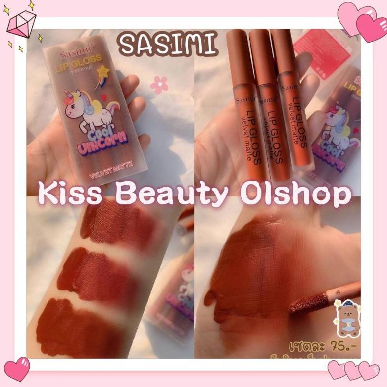 PROMO PER PACK LIP GLOSS / LIPSTICK COOL UNICORN / LOVELY RABBIT SASIMI No. S896/S897