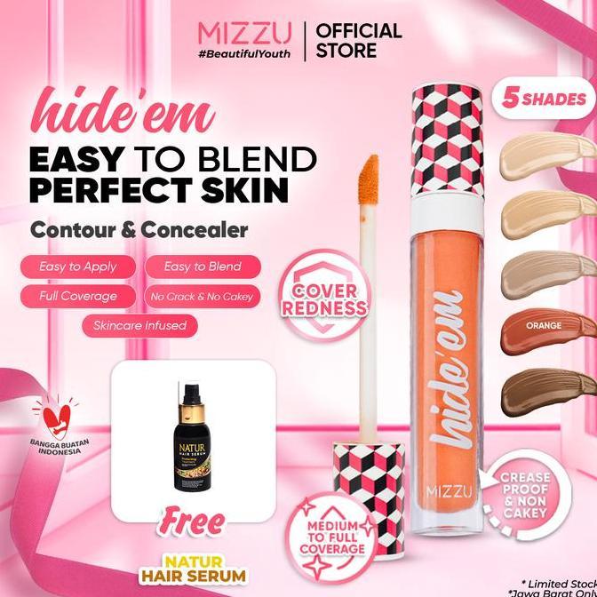 Mizzu Hideem Contour And Concealer Orange - Concealer Corrector Wajah