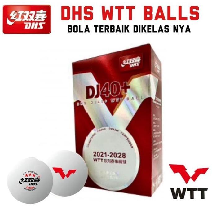 Bola Tenis Meja 3 bintang DHS WTT baru Original 100 persen