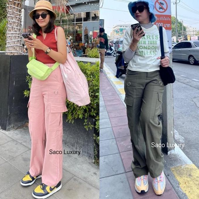 Griloff- Viyo- Bb 50 Kg Sampai Bb 100 Kg Kulot Pants Wanita Jumbo