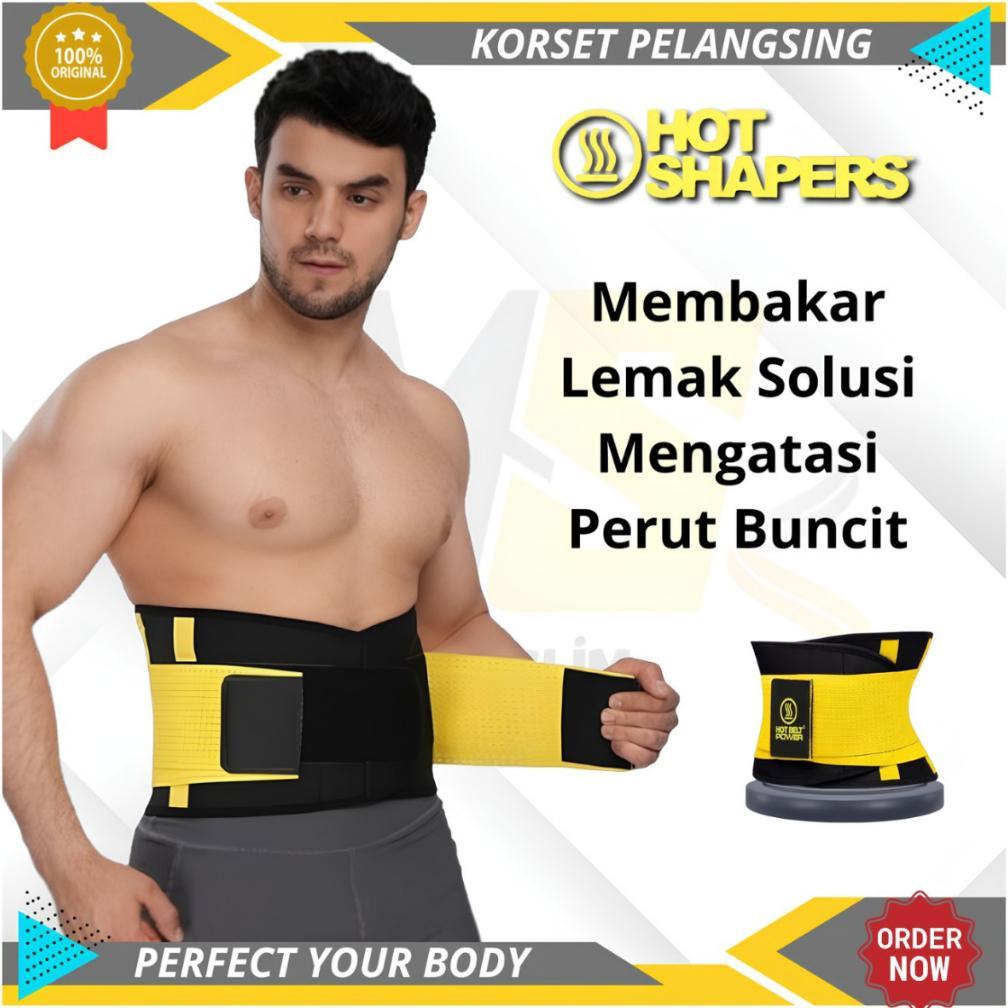 KORSET HOT SHAPERS PRIA PELANGSING PERUT BUNCIT KORSET OLAHRAGA PRIA WANITA KORSET PERUT
