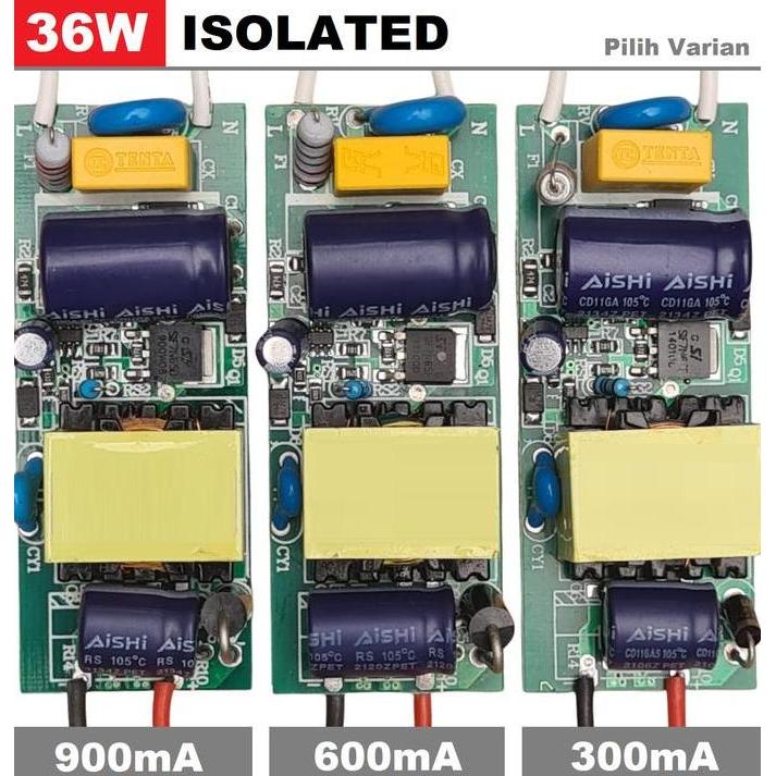 Lighzx- Led Driver Hpl 36W Isolated 300Ma- 600Ma- 900Ma Akuarium Aquascape Pju