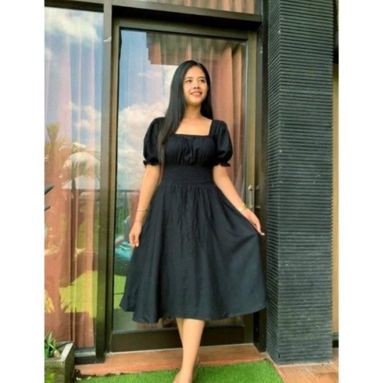 HOT DEALS Homedress Naura Daster Polos Pinggang Kerut Kekinian / Daster Wanita Polos Jumbo Terbaru