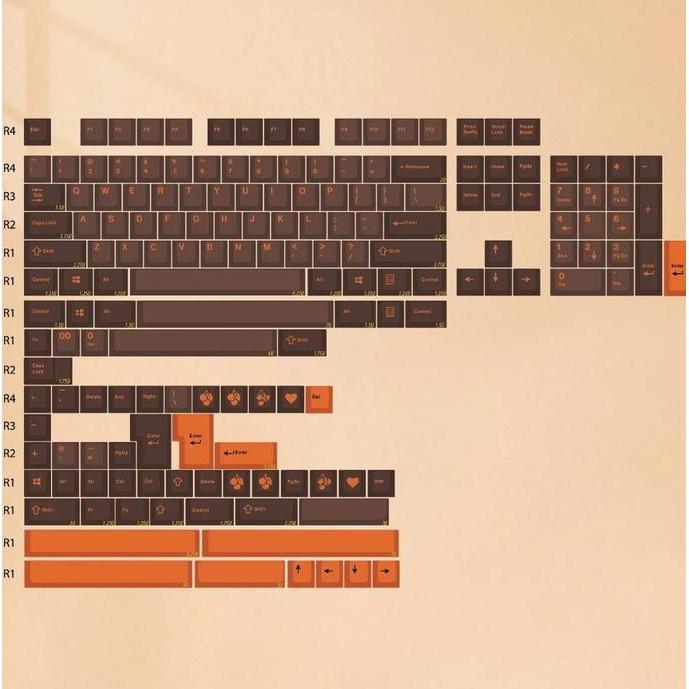 NEW Keycaps ePBT ABS Dolch Orange Cherry Profile Original ENJOY PBT