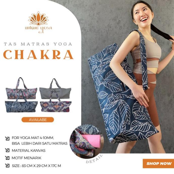 Tas Yoga / Chakra Yoga Bag / Tas Yoga Chakra Motif / Chakra Yoga Bag Motif / Tas Yoga Ukuran Besar /