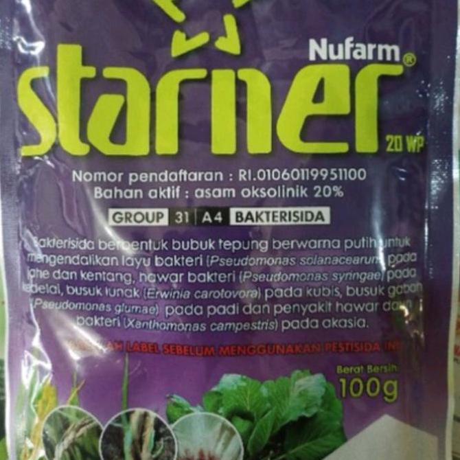 Starner bakterisida 20 WP, 100 gram asli kemasan pabrik