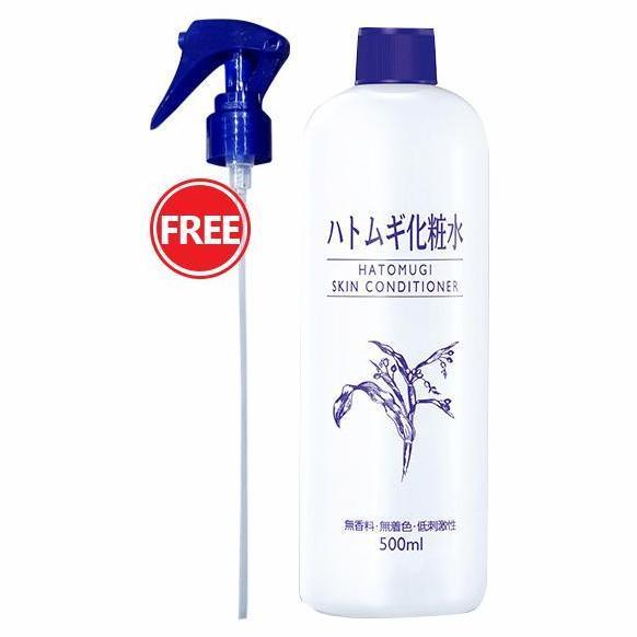 Kirimyaa- Hatomugi Skin Conditioner 500Ml - Toner & Essence Melembutkan Wajah & Tubuh Kusam Kering, 