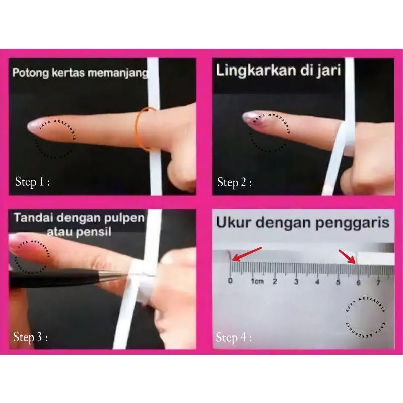 Zafa Cincin Titanium Pria Wanita 6Mm 4Mm Anti Karat - Smooth