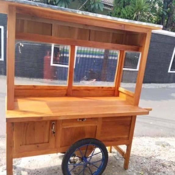 Terlaris Gerobak Usaha Gorengan,Rujak , Sate