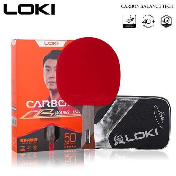 Bet Pingpong Bat Tenis Meja Bat Pingpong LOKI 5star Carbon ORIGINAL