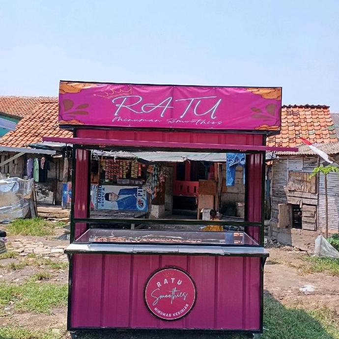 Terlaris Grobak Booth Semi Kontainer Diameter 180X80X200,Free Ongkir Barang, Jakarta Tangerang