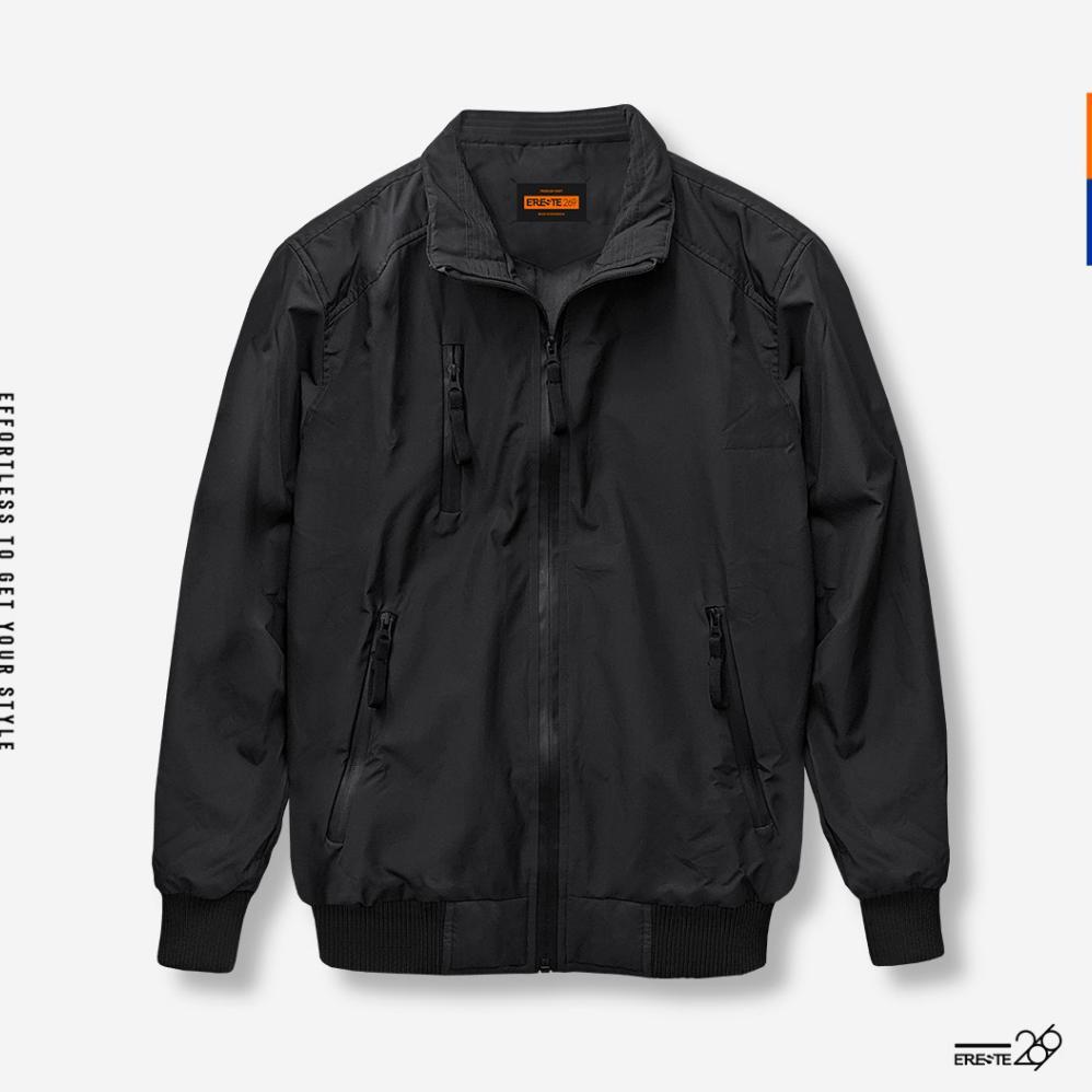 BEST SELLER ERESTE269 JAKET PARASUT PRIA JAKET MOTOR PRIA GHOST REBORN HITAM