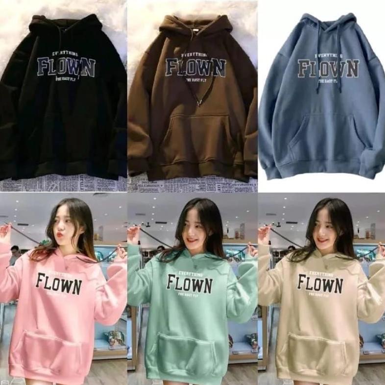 PREMIUM BAJU SWEATER HOODIE FLOWN KOREA STYLE HUDI TOPI MUSIM DINGIN