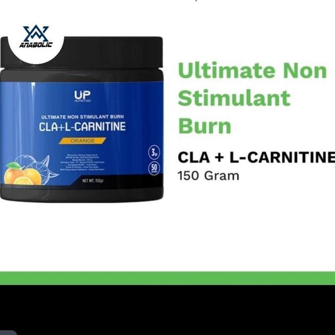 CLA + LCARNITINE L CARNITINE UP NUTRITION 150 GRAM  50 SERVINGS BPOM ORIGINAL 