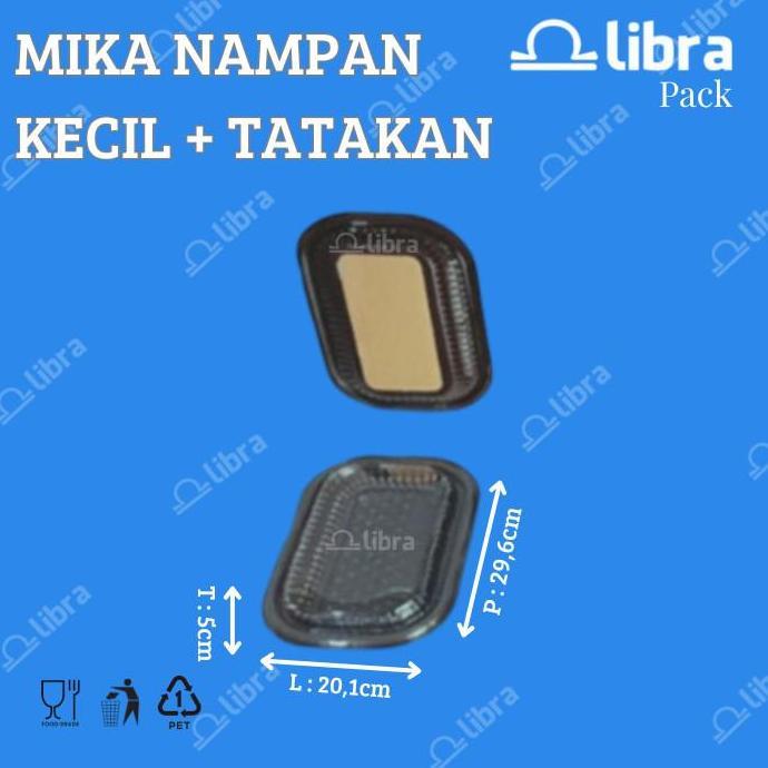 100 Pcs - Mika Kue Kecil Mika Nampan Kecil Alas Kue Snack Dan Tutup (TERBAIK) (TERBARU) (TERMURAH)
