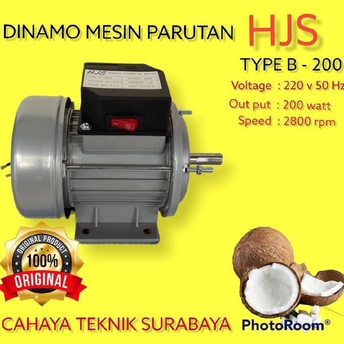 RITA_SELLER18 - ELECTRO MOTOR DINAMO PENGGERAK SERBAGUNA 200 WATT DINAMO MESIN PARUTAN SERBAGUNA 200