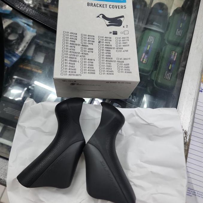 Shimano Bracket Covers St-R9070 Hood Cover Karet Brifter Dura Ace Di2 9070 Original Shimano