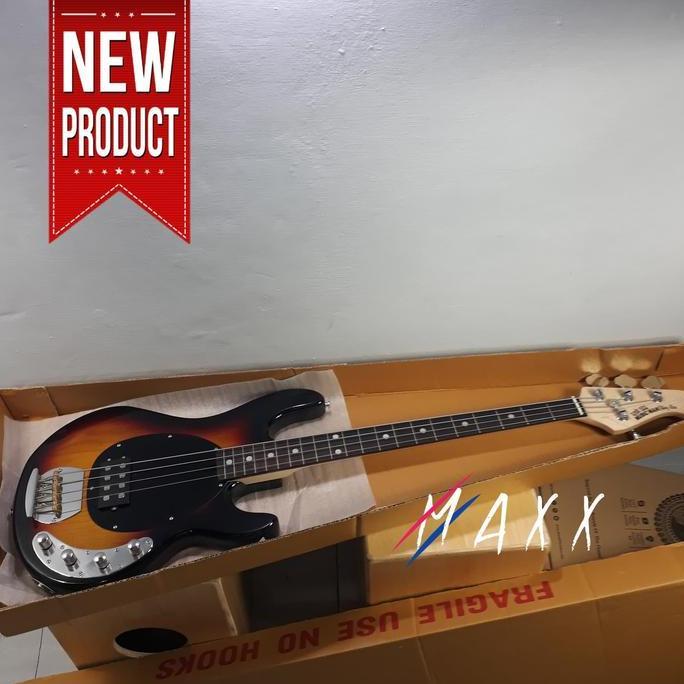 Murah Bass Listrik Musicman Stingray Sunburst Non COD