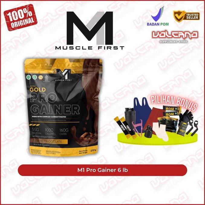 M1 Pro Gainer 6 lb 2721 gr Muscle First mass
