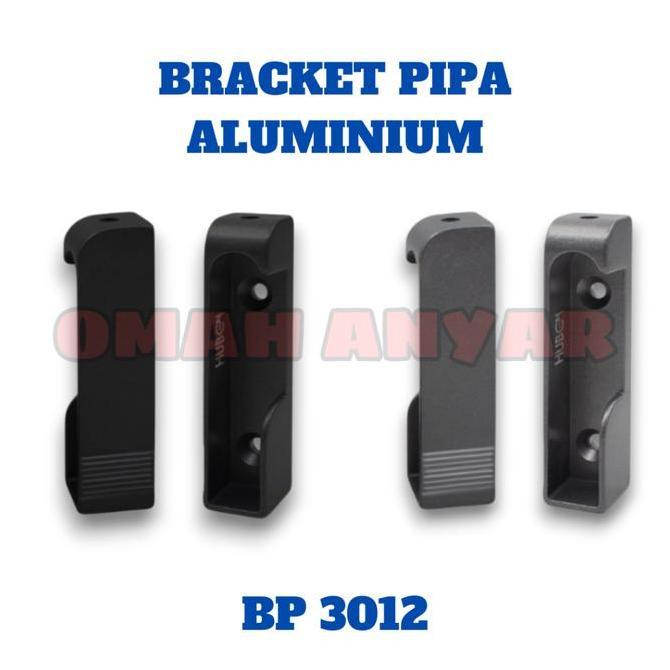 1 PASANG Braket Pipa Aluminium Kotak PAL 3012 Huben