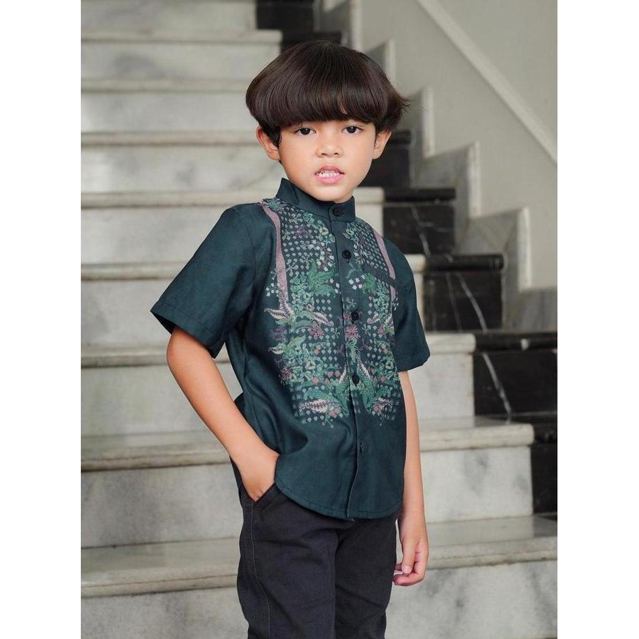 Benang Jarum - Serenity Soiree Kids Shirt - Midnight
