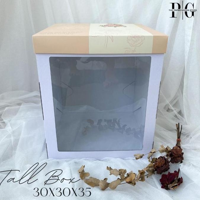 Foodpac- Tall Cake Box 30X30X35 Kotak Dus Kue Tinggi